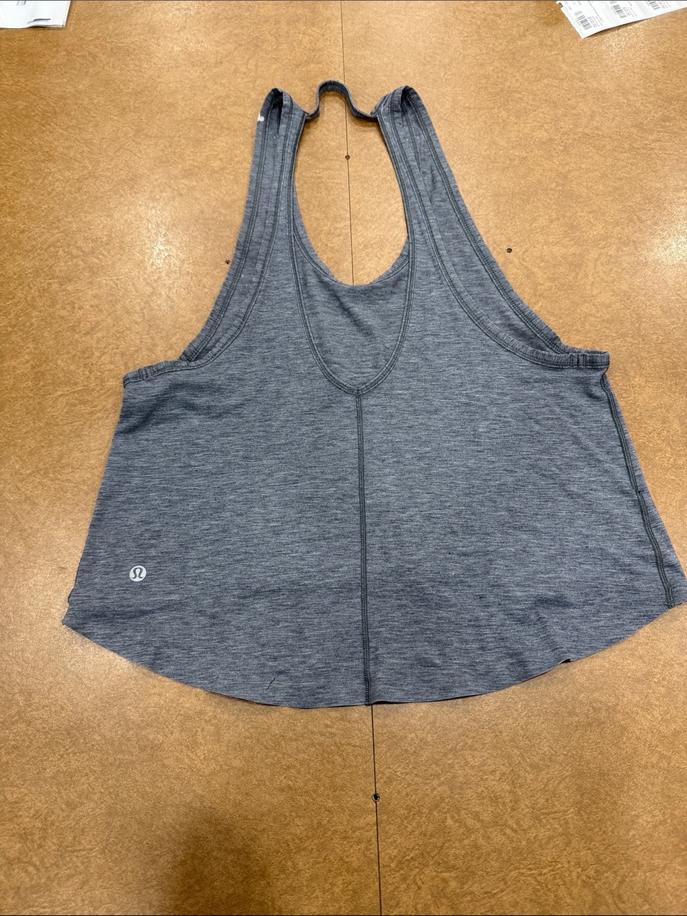 Lululemon Intended Tank Heathered Gray Racerback Brushed Soft Tank Top SZ 6 - Picture 4 of 6